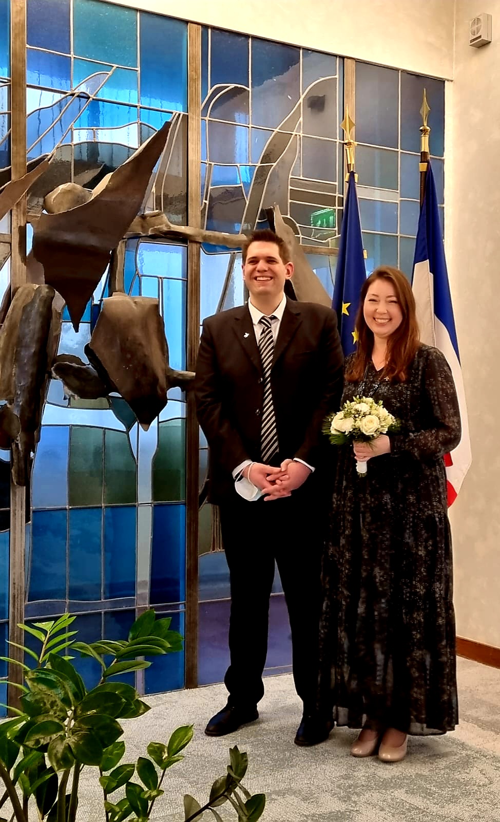 Mariage de Julien et Irina célébré le 18 décembre 2021